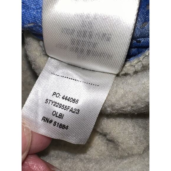 Patagonia Synchilla Fleece Unisex Jacket Size M Oatmeal Heather Blue Full Zip - Picture 12 of 16